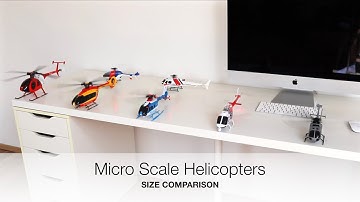 Micro Scale RC Helicopters - Size Comparison