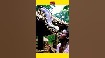 Terrifying Giant Snake Encounter in the Village! 🏃‍♀️🐍