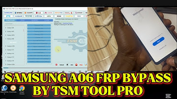 SAMSUNG A06 FRP BYPASS WITH TSM TOOL PRO. New update and new method 2025/04/12✅