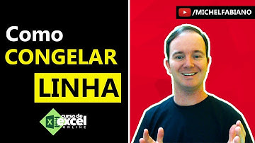 COMO CONGELAR LINHAS NO EXCEL