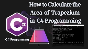 Programming Tutorial - Calculate area of TRAPEZIUM in C#.  #coding #technology #programming