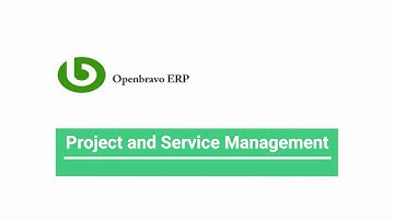Openbravo ERP Production, Project and Service Management | Openbravo tutorial