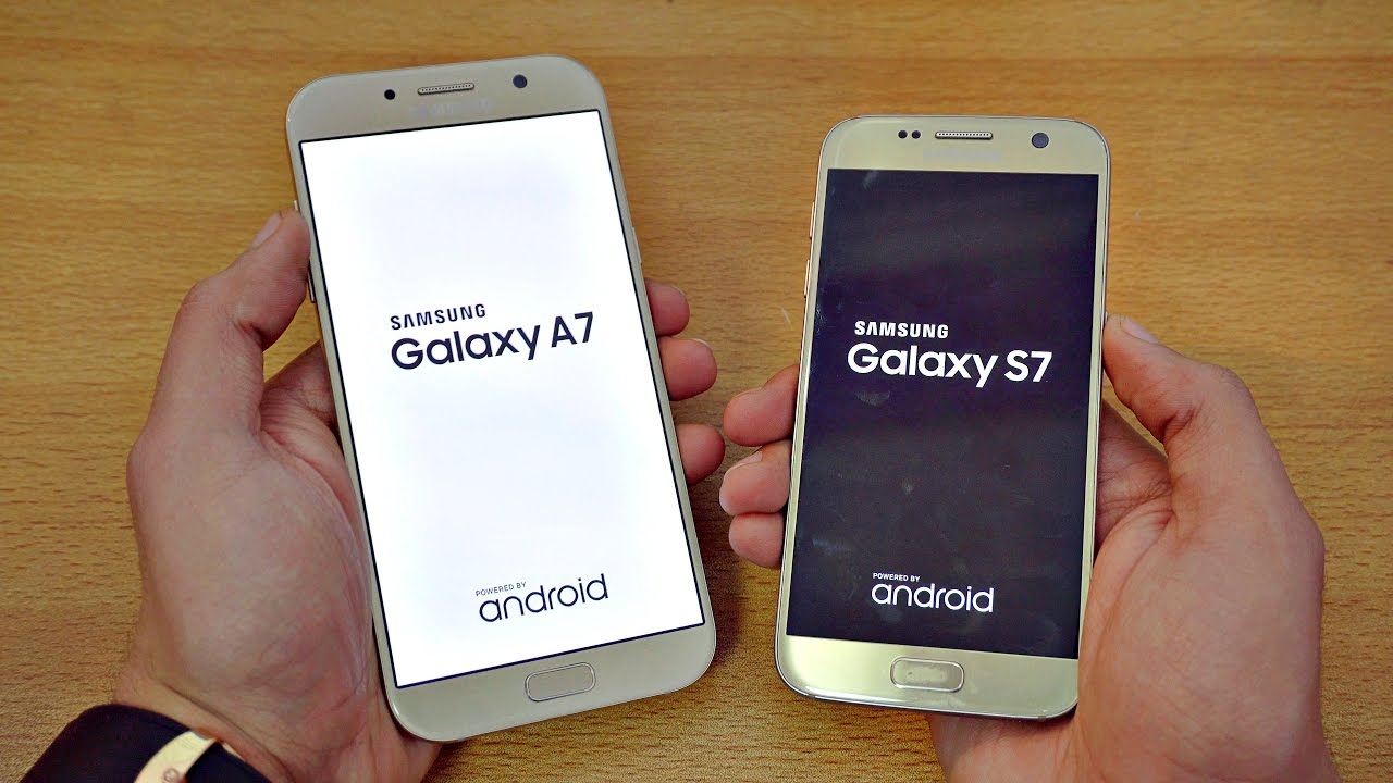 Samsung Galaxy A7 (2017) vs Galaxy S7 – Speed Test! (4K)