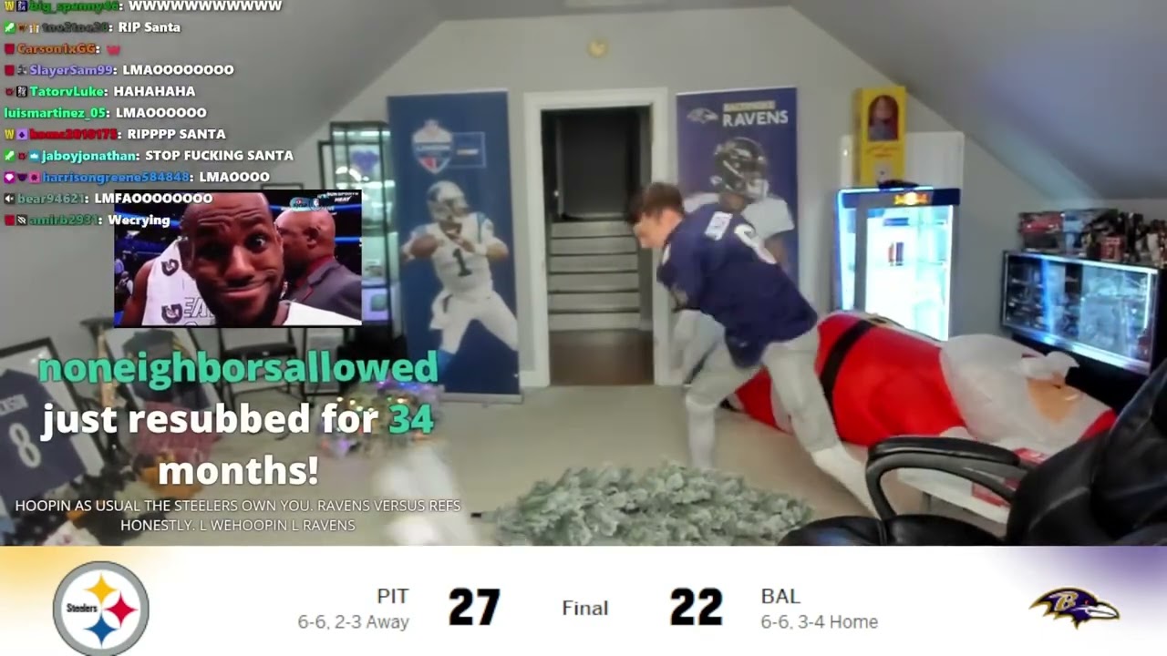 Wehoopin reacts to Steelers beating the ravens 