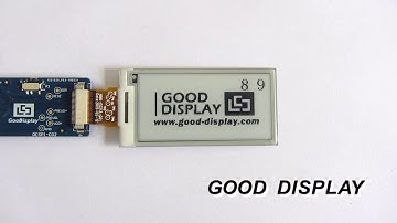2.13 inch e-paper display partial refresh/no flicker update/fast update from Good Display