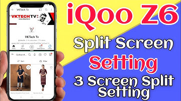 How to Enable Split Screen in IQOO Z6 - iQoo Z6 Multi Window Split Screen and pop up Views
