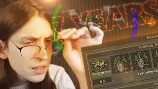HE GOT 7 YEARS REWARD! NEVER ALT+TAB ON HUNT, DOUBLE AXE BIS QUEST REWARD | TibiaFerumbrinha