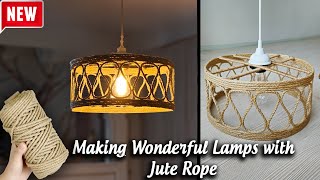 Making a Wonderful Chandelier from Jute Rope - Make Your Own Glue!