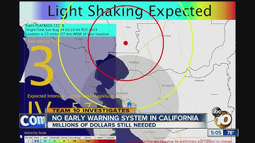 No early warning system for earthquakes in California