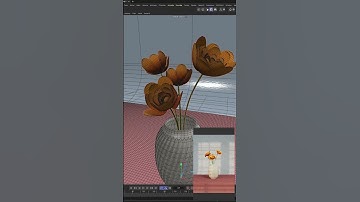 Interior environment + motion blur test with C4D/Redshift. Flowers created with Forester plugin #c4d