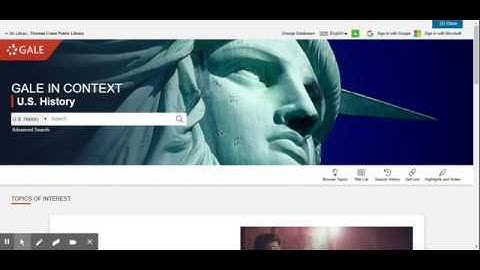 TCPL @Home: Gale In Context: U.S. History