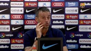 Luis Enrique: “We are a great squad and we have the capacity to resolve different situations”