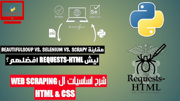 شرح مكتبة REQUESTS-HTML لل WEB SCRAPING بلغة بايثون الجزء الأول | أساسيات | HTML & CSS