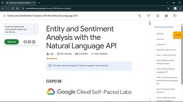 Entity and Sentiment Analysis with the Natural Language API | #qwiklabs | #GSP038 #CLI