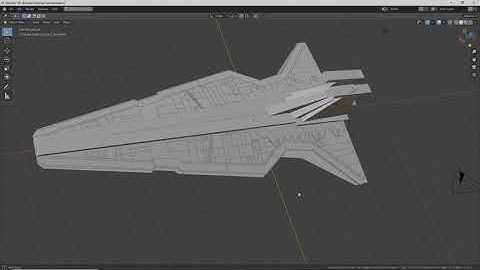 Blender Time-lapse Modeling Star Wars Venator Part 3