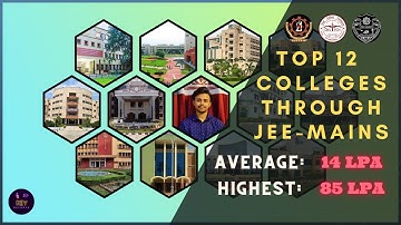 Top 12 Colleges through JEE Mains  | Placement Stats | Median Salary | Campus Tours | JEE Cutoffs