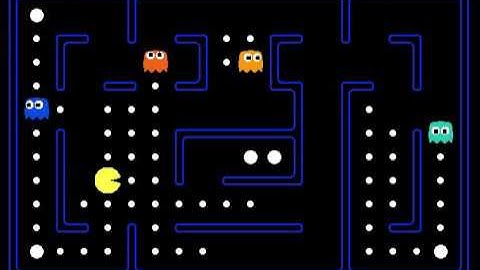 Neural network learns to play pacman