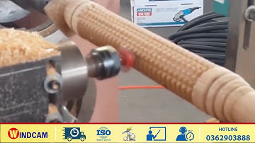 Máy tiện gỗ CNC tự động| Cách mạng 4.0 ngành gỗ| Máy CNC Đông Phương - 0362903888