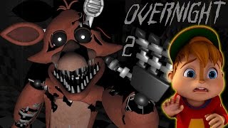 FOXY VICIOUSLY ATTACKED A CHIPMUNK!! | Overnight 2: Reboot Night 3 COMPLETED BABYYY!!