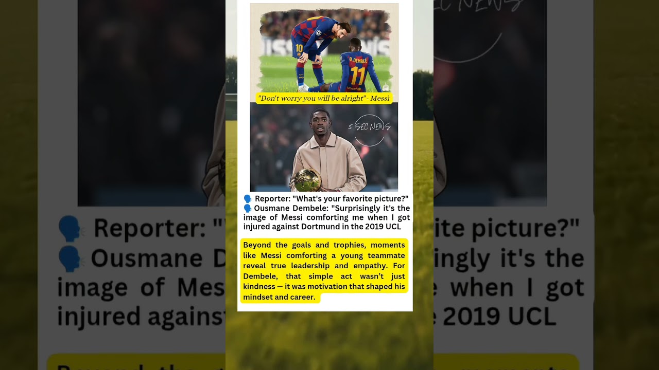 Ousmane Dembele Reveals the Messi Moment He’ll Never Forget 