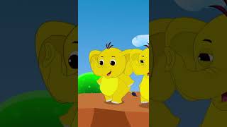 Ek Mota Hathi Yellow, एक मोटा हाथी #shorts #hindikavita #babyelephants #counting #shortvideo