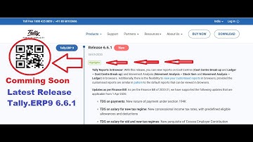 Tally ERP 9 Release 6.6.1 New Tally Update | Download Latest Tally.ERP9 6.6.1