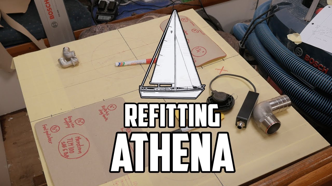 Sail Life – Finalizing the diesel tank design and tucking in Athena – DIY boat repair