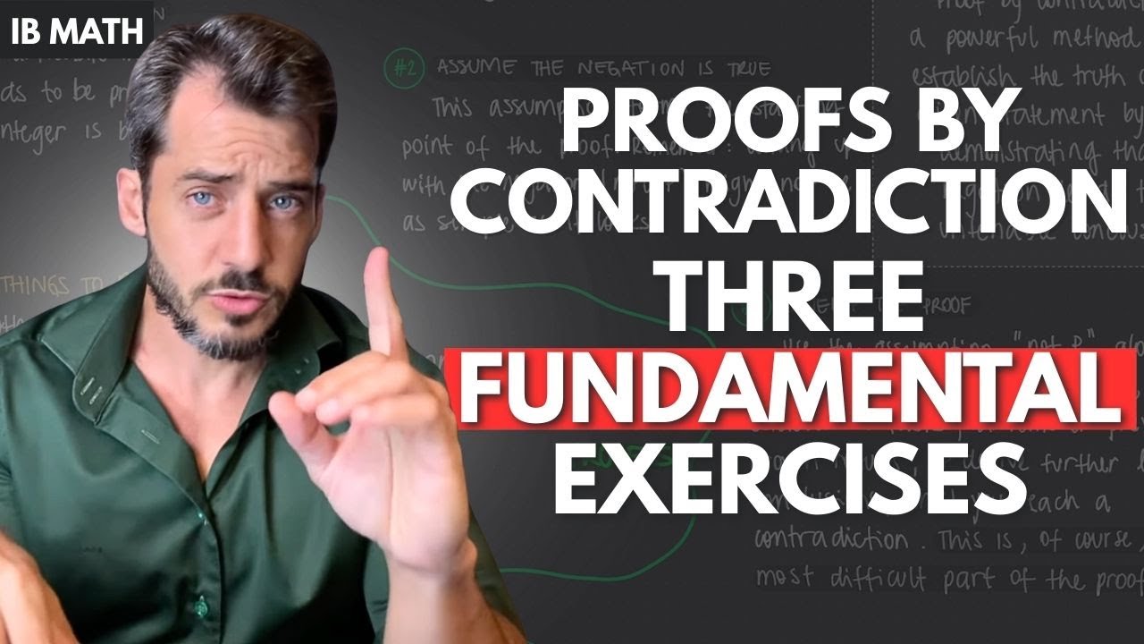 Proofs by contradiction - The three fundamental exercises you should know