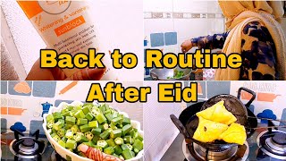 Back To Routine After Eid | Aaj Ami Nay Bani Masala Bhindi | Keema Samosa Recipe | Changing Weather