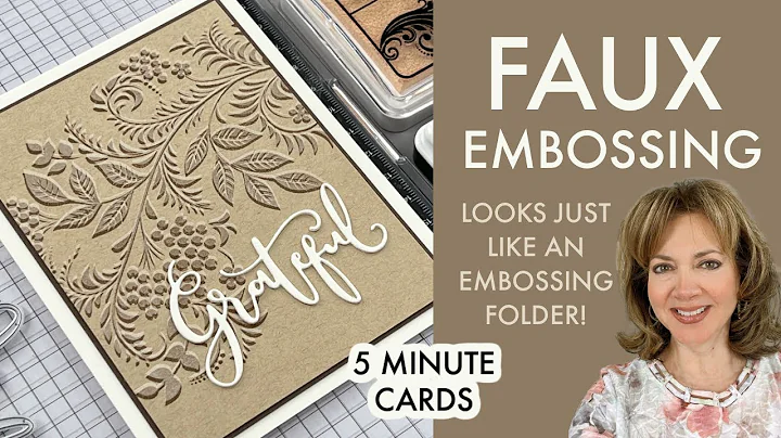 Faux Embossing - A fun stamping technique that you HAVE to try!