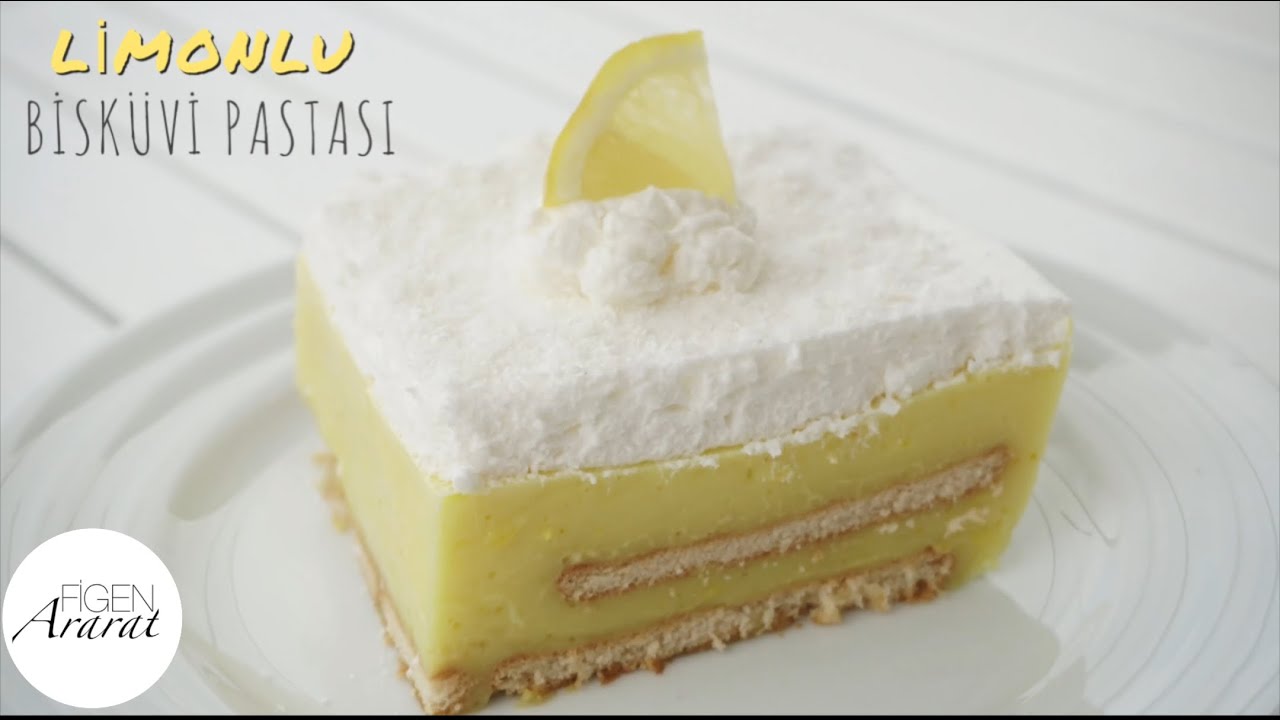 Soğuk soğuk ferahlatan Limonlu bisküvi pastası / Yaz pastası / Figen Ararat