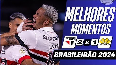 São Paulo 2 x 1 Criciúma | Melhores Momentos (COMPLETO) | Brasileirão 2024