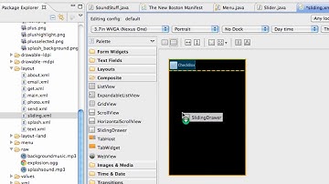 Android Developing Applications Tutorial 81 SlidingDrawer Example