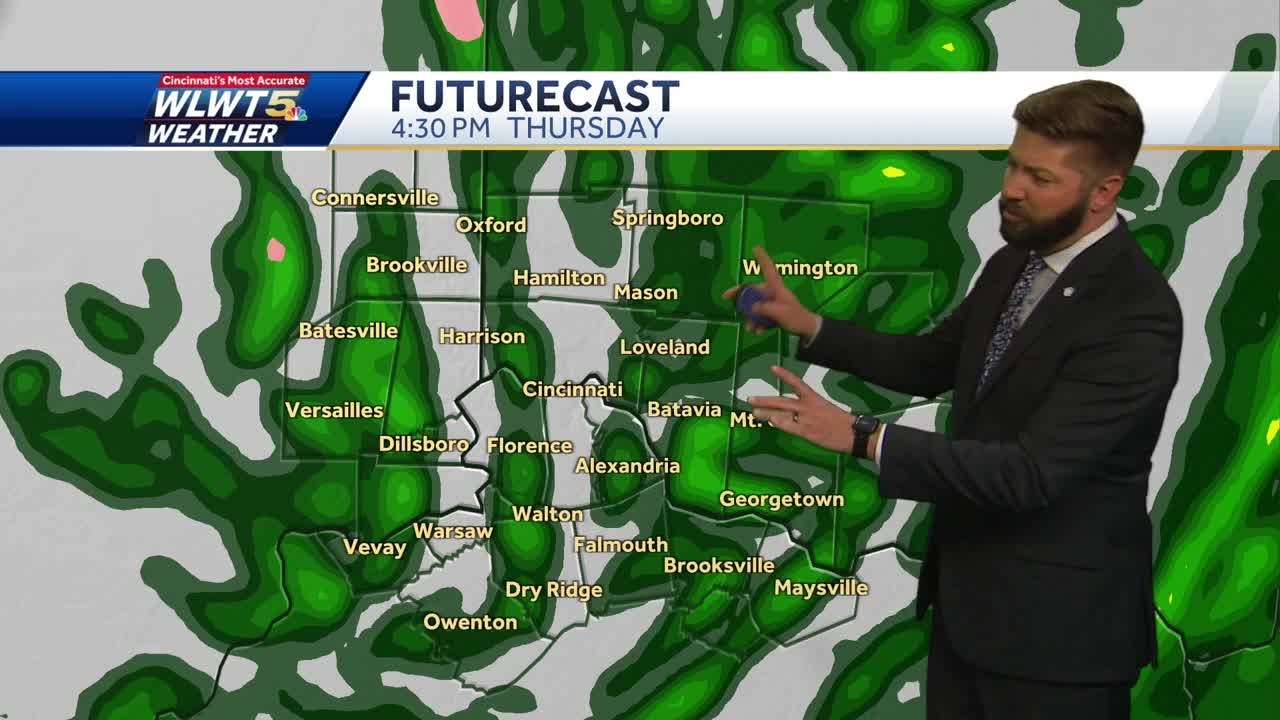 Rain and a wintry mix return to the Cincinnati Area - YouTube
