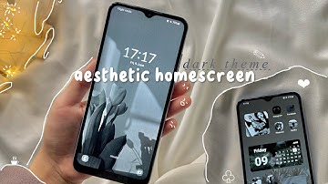how to have an aesthetic phone｡.:*♡🐾 || dark theme🖤