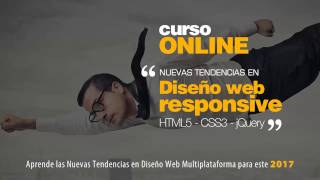 Curso Online Diseño Web Responsive Nuevas Tendencias