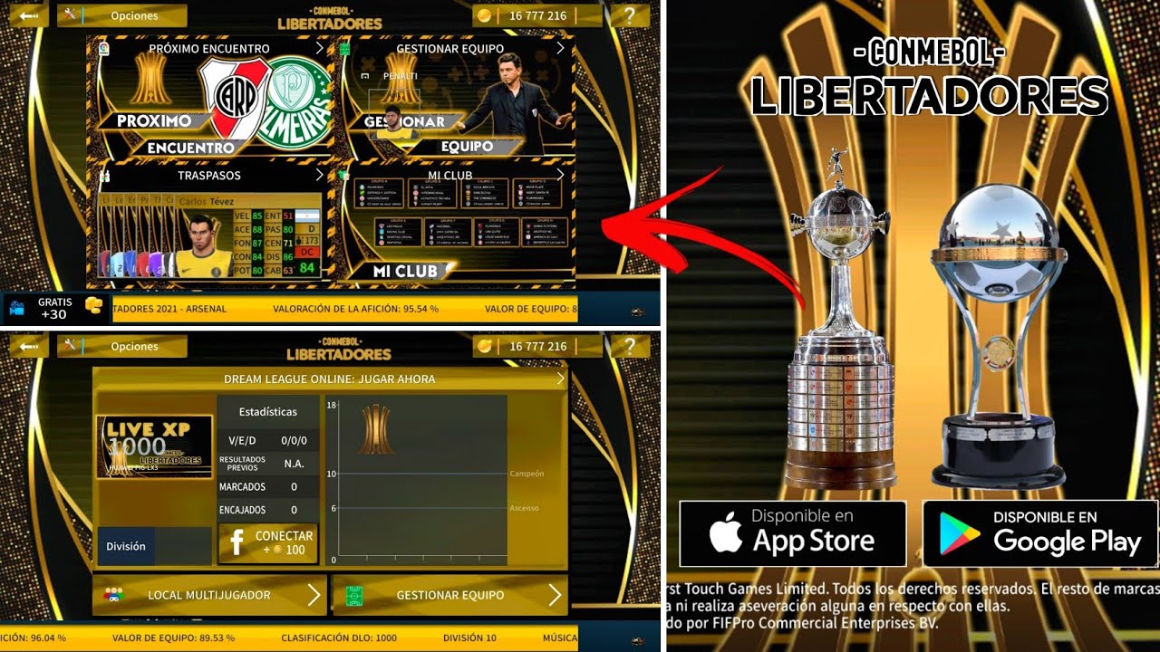 Mod Dream League Soccer/DLS 21 Copa Libertadores Con Licencias Reales & Muchas Más Cosas (DLS 19) 🏆