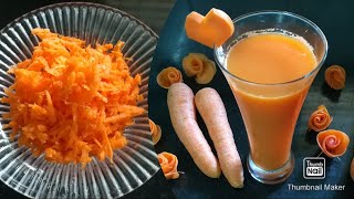 2 carrot recipes in tamil / carrot juice / carrot raita recipe / carrot pachadi/carrot juice & raita