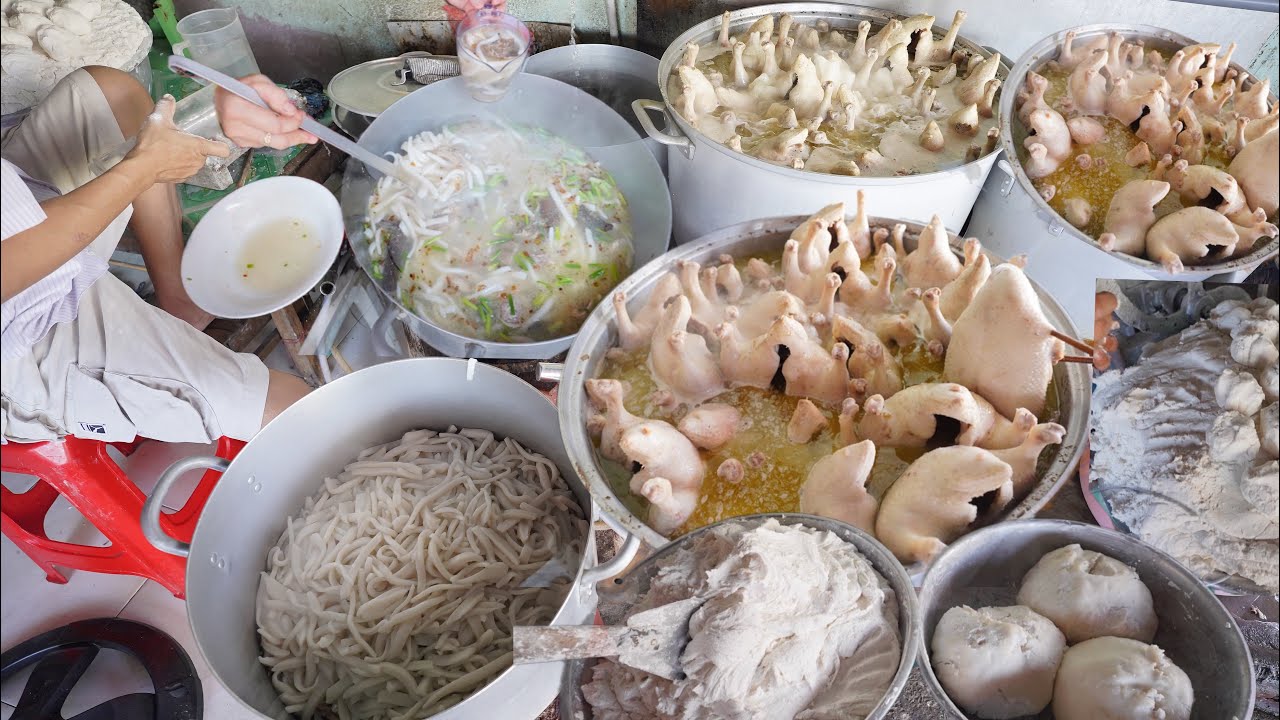 Kỳ lạ quán bánh canh không có lấy được cọng giá