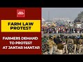 Agitating Farmers Burn Tyres At Delhi Border, Demand To Protest At Jantar Mantar