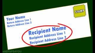 How to address an Envelope...........???? How to address an Envelope...........????