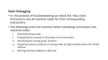EL207, Microprocessor,Execution and Debugging of a Program, Subhash Chandra Sharma, GPC, Ajmer