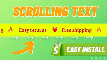 Add Scrolling Text on Dawn theme Shopify | 2025 guide