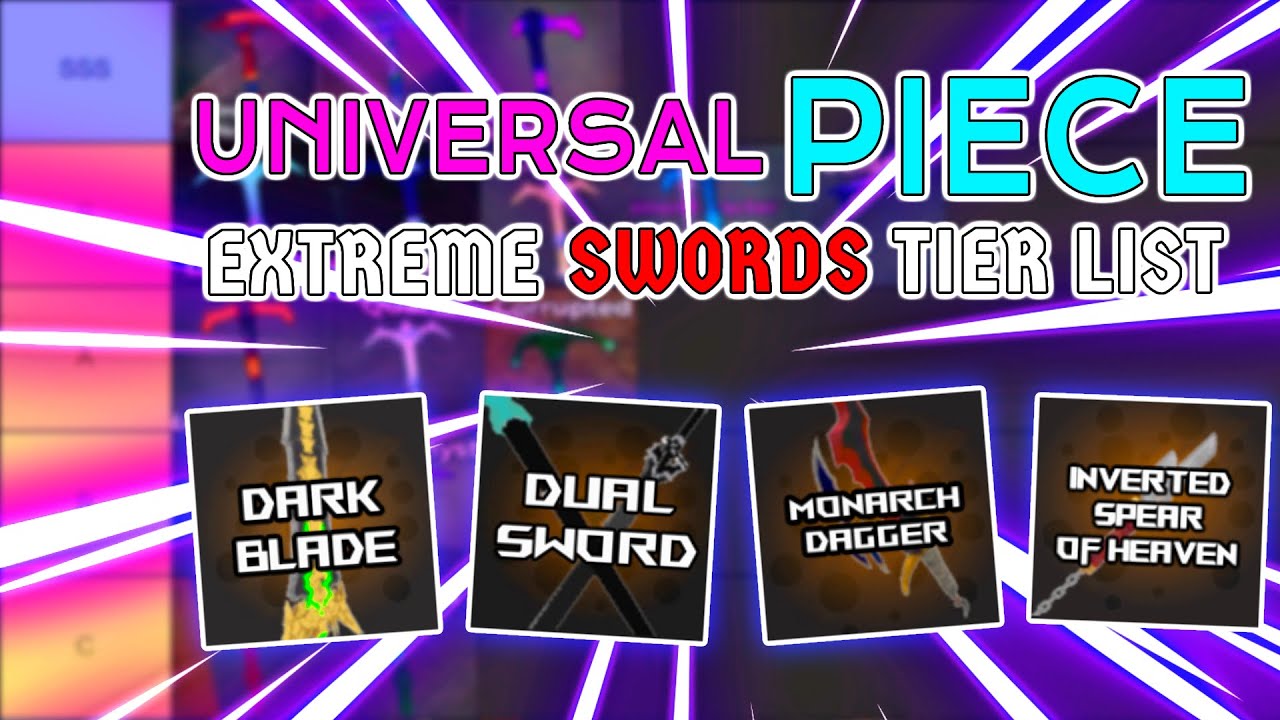 Roblox Universal Piece Sword Tier List: All 11 Weapons Ranked!