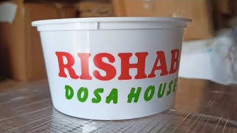 four colours dry offset food container round, glass printing machine 9350681189