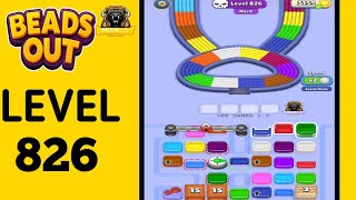 Beads Out hard Level 826 Solution and Walkthrough for Gameplay 