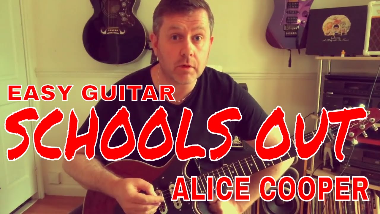 Easy Guitar Schools Out Alice Cooper Lesson (Guitar Tab) YouTube