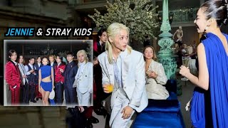 ปฏิสัมพันธ์ของเจนนี่กับ Stray Kids ในงาน MET Gala 2024 ในนิวยอร์ก