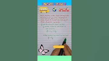 Olympiad question with fractions #maths #shorts #trending #youtubeshorts #mathematics