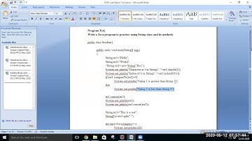 OOPS WITH JAVA - EXP 3 19CSL46 STRING STRING BUFFER (CSE Department)